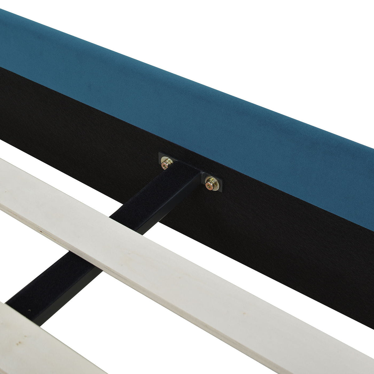 Vertical Tufted Modern Headboard Platform Bed Set with Upholstered Finish - Multiple Colors