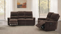 Navarro 2-piece Upholstered Reclining Sofa Set Dark Brown
