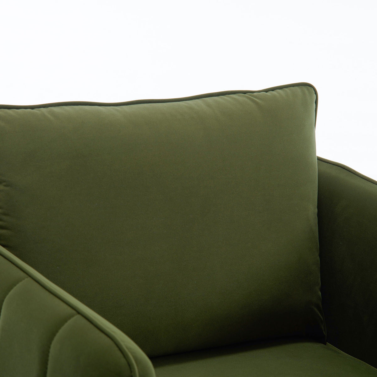 Accent Chair with Removable Pillow - Dark Green or Dark Red
