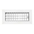 Adjustable Aluminum HVAC Vent Cover with Efficient Airflow Control - Silver