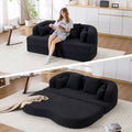 2-in-1 Foldable Sofa Bed with 4 Pillows - Chenille Upholstery