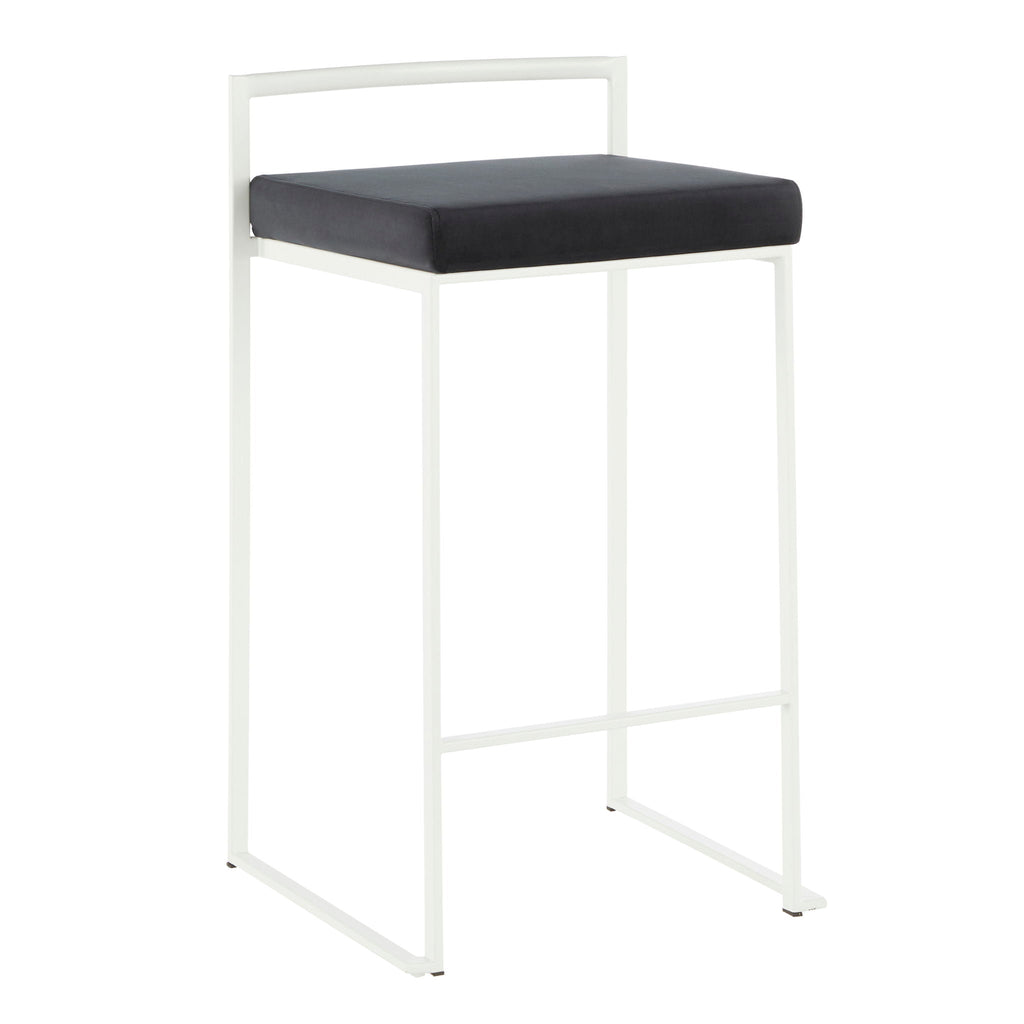 Stackable Counter Stool with Padded Comfort Seat - Multiple Colors