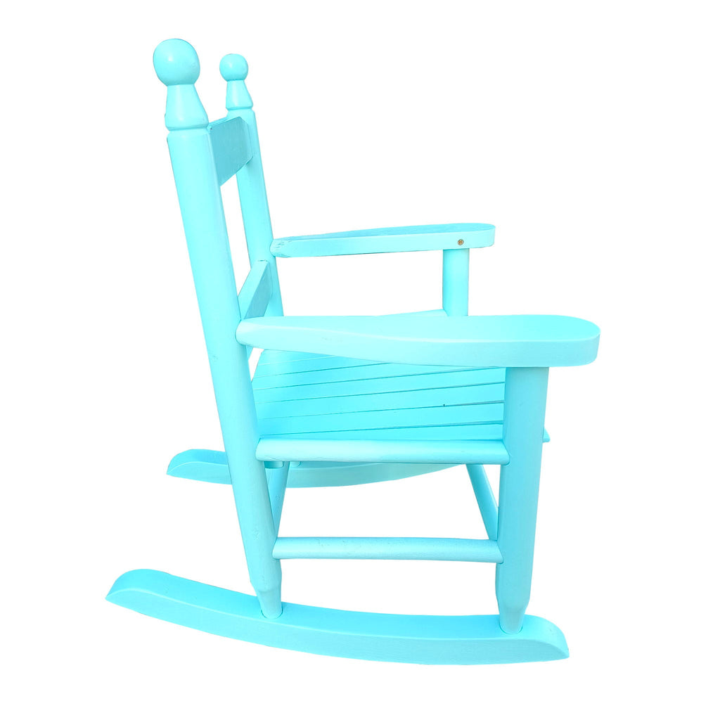 Children's Rocking Chair with Sturdy Populus Wood Frame - Multiple Colors