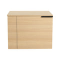 Modern Bathroom Vanity with Side Storage - Light Brown or White