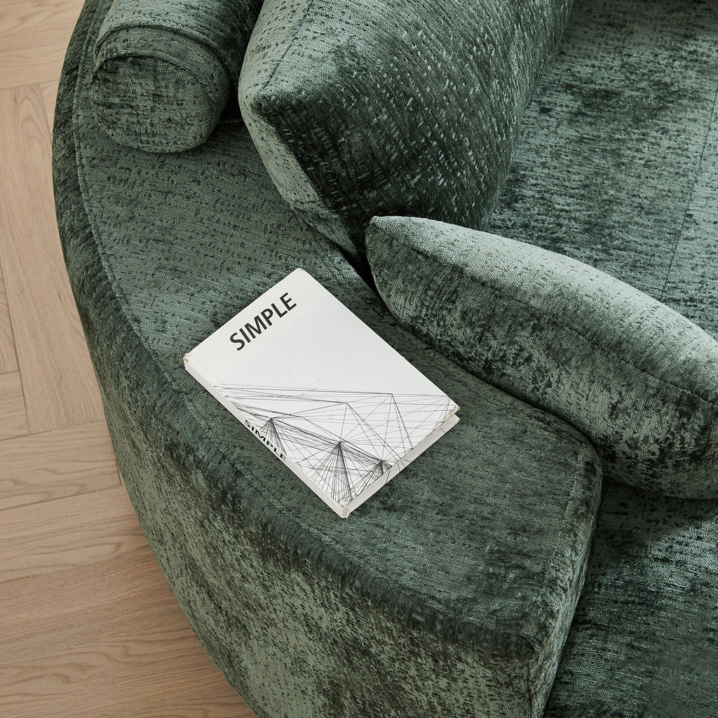 Swivel Sleeper Chair with Supportive Pillow and 360° Base - Multiple Colors