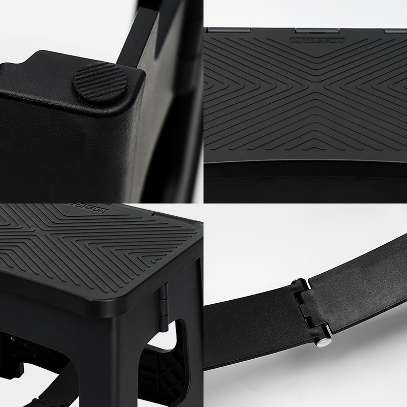 9in Folding Step Stool with Non-Slip Surface - Polypropylene