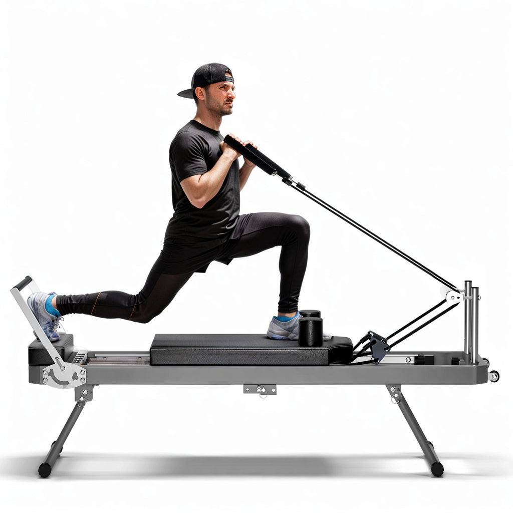 Extra Large Pilates Reformer with Multi-Functional Workout Capacity - Iron