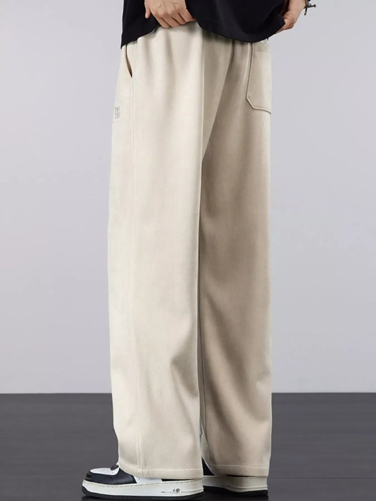 Men's Plus Size Casual Loose-Fit Drawstring Pants