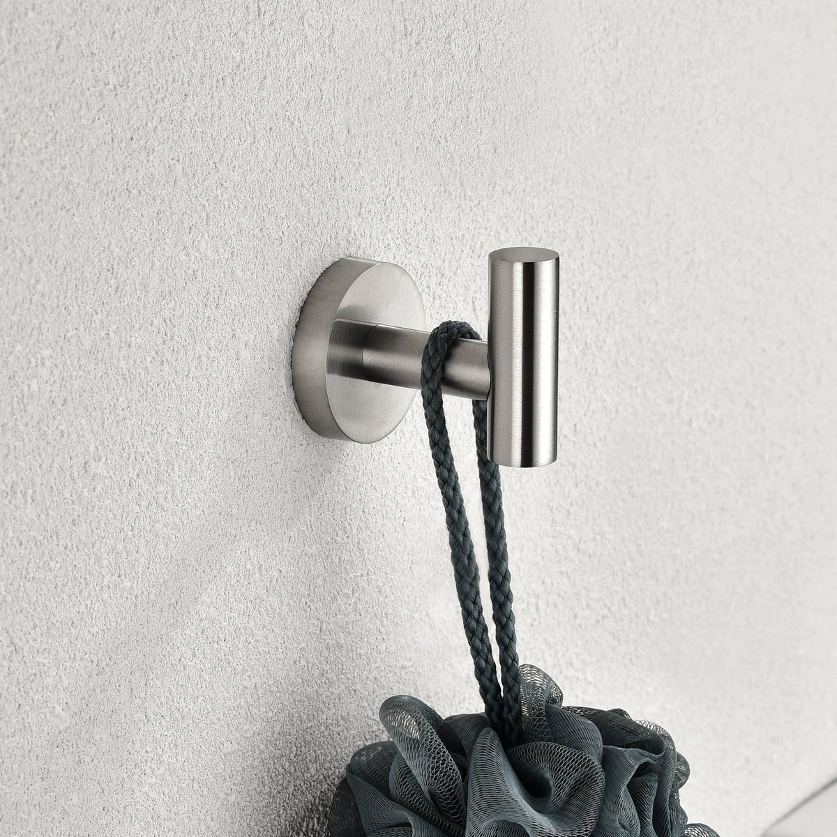 Brushed Nickel Bathroom Accessories Set with Stainless Steel Construction - 6-Piece