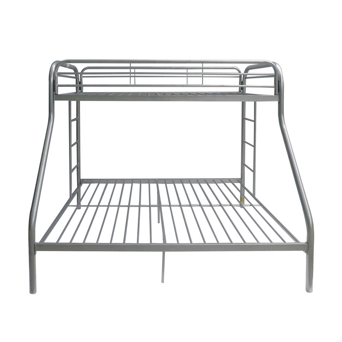 Twin / Full Bunk Bed with Guardrails - Silver