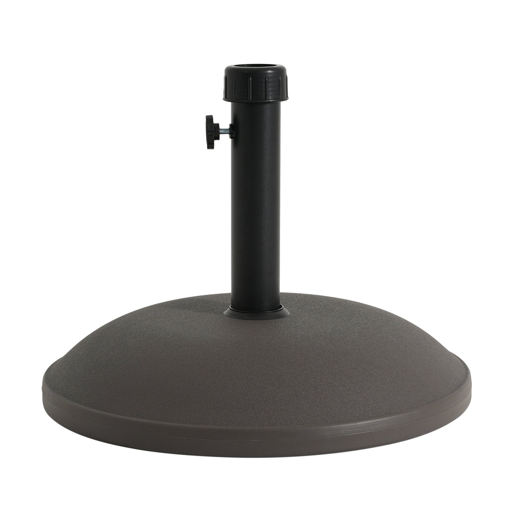 Outdoor 68-Pound Round Umbrella Base with Concrete Core - Brown