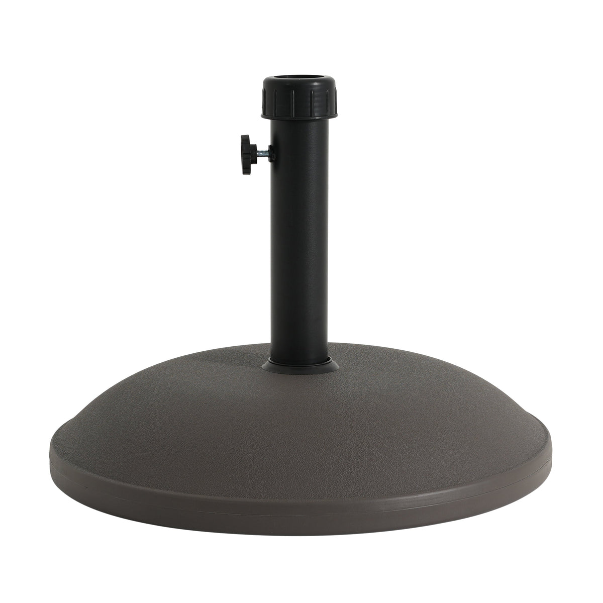 Outdoor 68-Pound Round Umbrella Base with Concrete Core - Brown