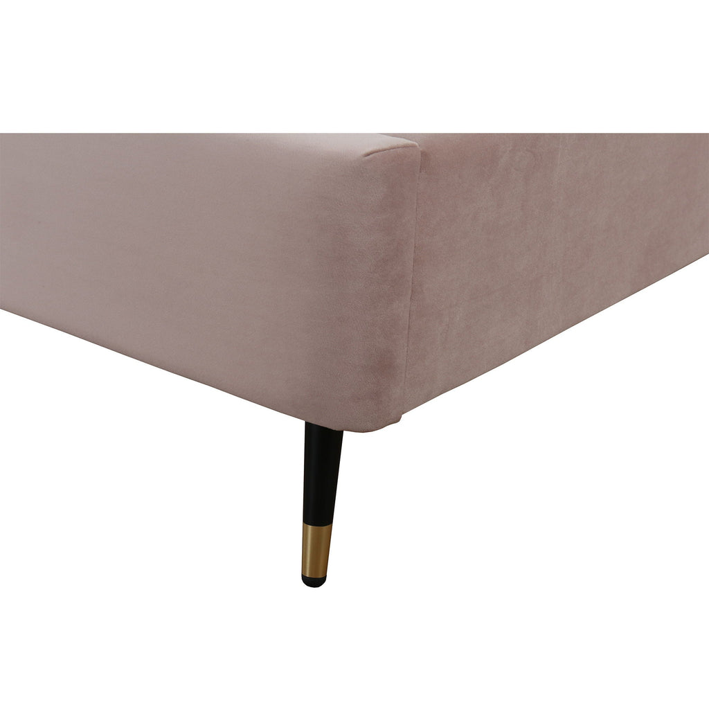 Upholstered Bed with Headboard and Slats - Multiple Colors
