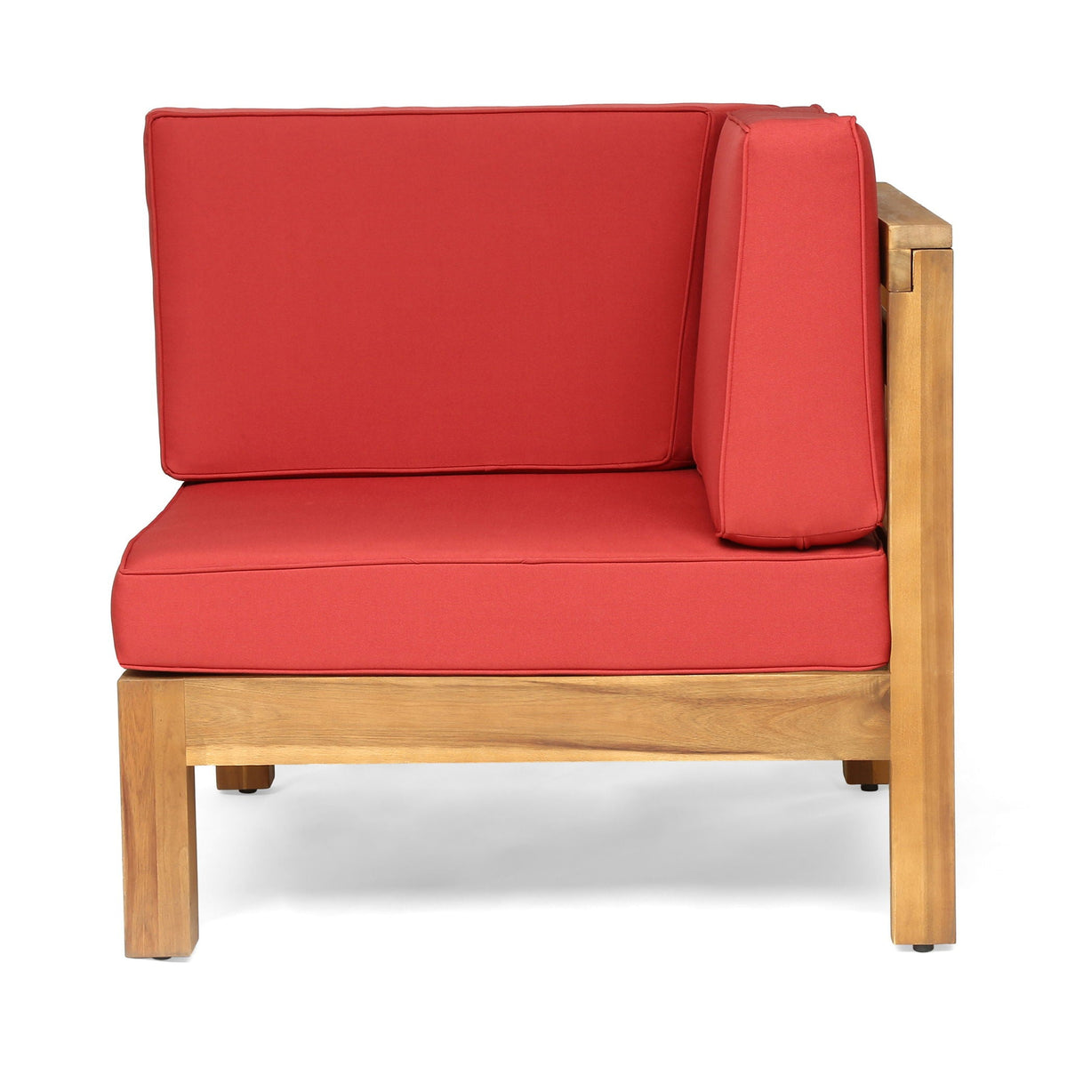 Oana 3 Piece Loveseat Set with Coffee Table - Acacia Wood Outdoor Seating