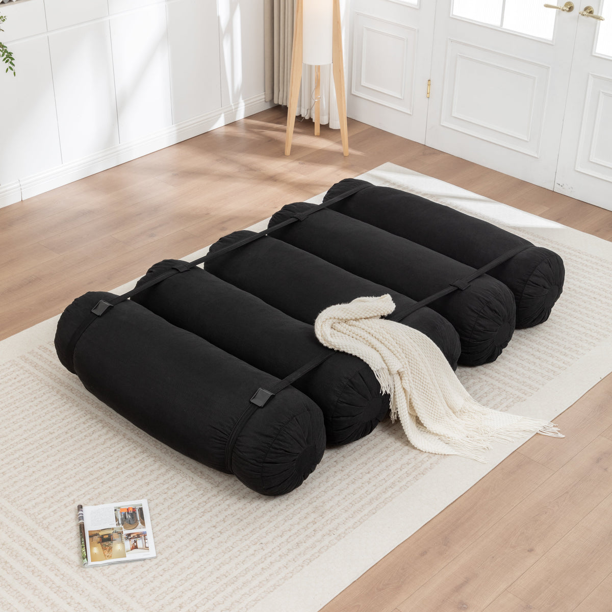Adjustable Corduroy Floor Sofa