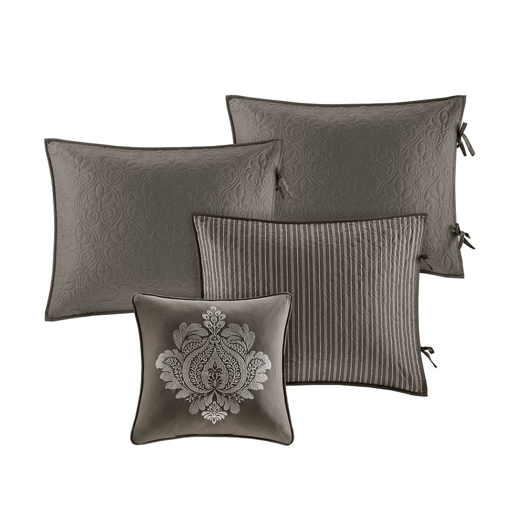 Reversible Daybed Cover Set with Antimicrobial Treatment – Dark