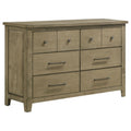 Hazlewood 6-drawer Bedroom Dresser Cabinet Vineyard Oak