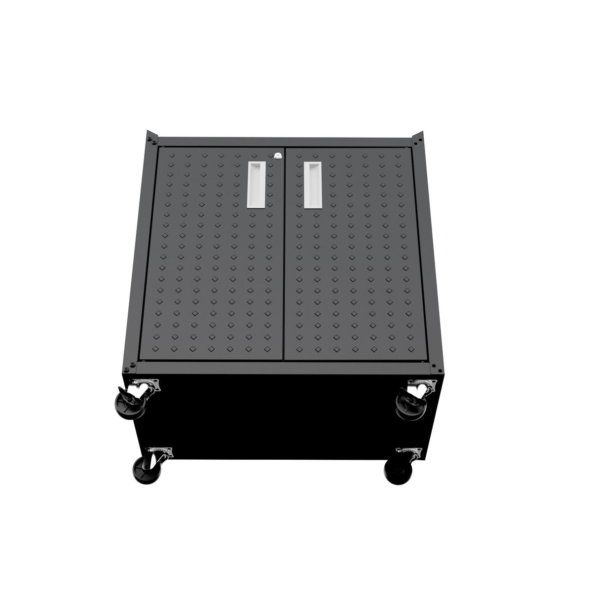 Rolling Garage Cabinet with Lockable Door and Adjustable Shelf - Multiple Colors