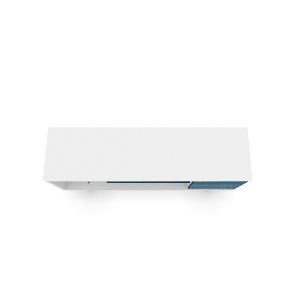 Smart Storage TV Stand with Solid Wood Legs - Multiple Colors