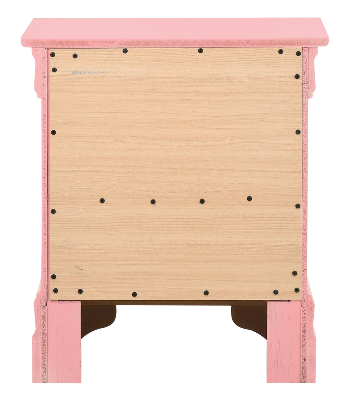 Traditional Style Design Nightstand with Classic Accent - Multiple Colors