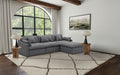 Hobson 4-piece Upholstered Modular Sectional Sofa Charcoal