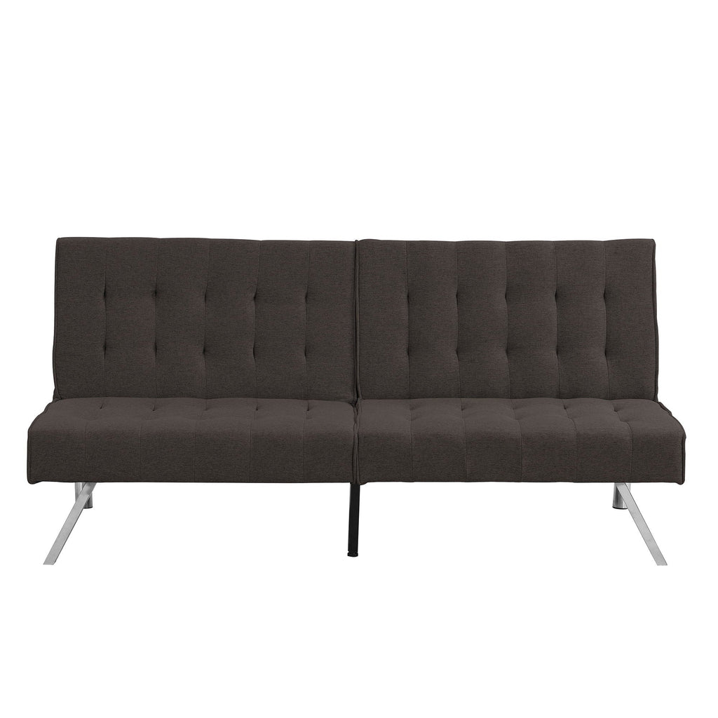Modern Sofa Bed with Wood Frame and Stainless Legs - Multiple Colors
