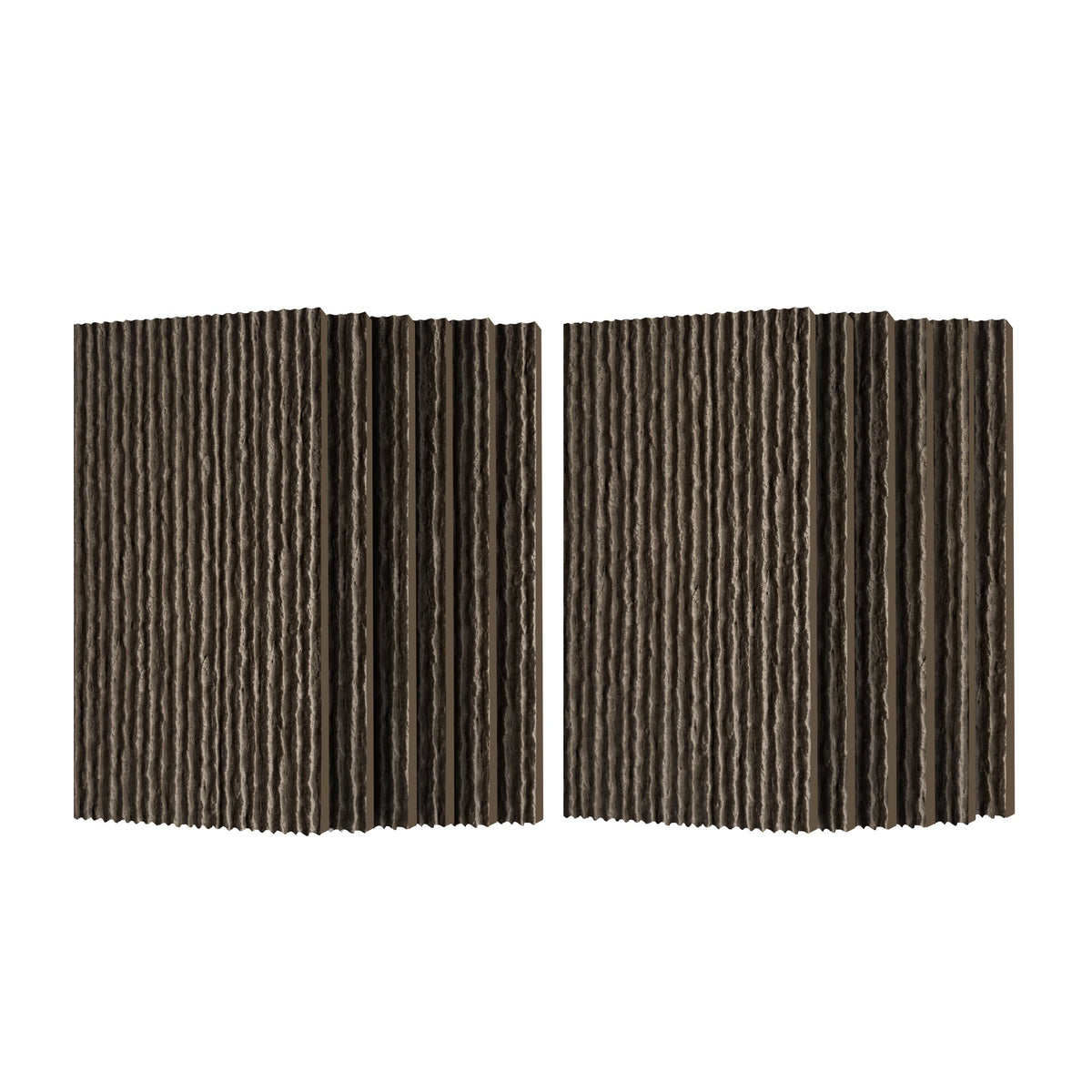 3D Faux Stone Wall Panels with Lightweight PU Construction - Black