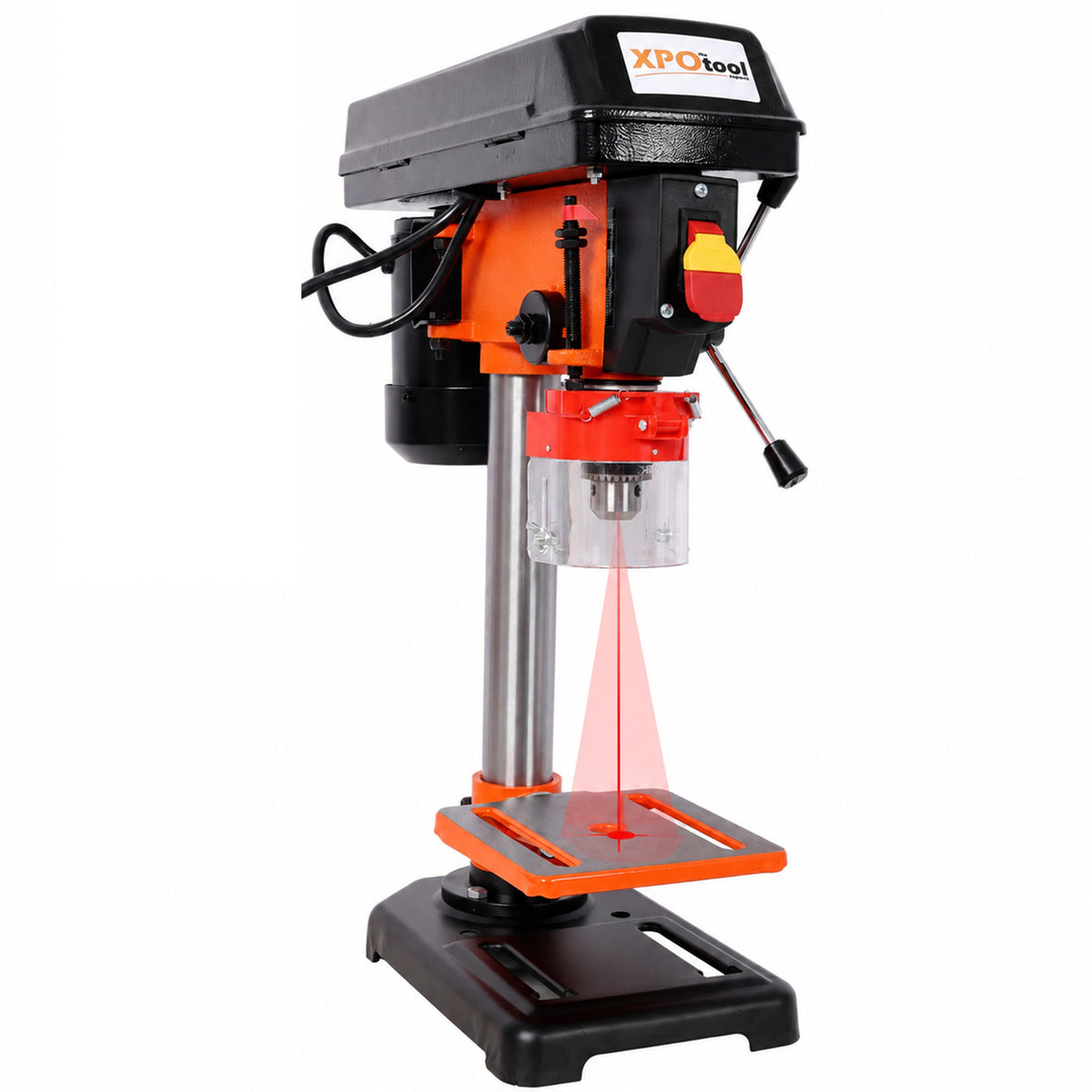 8" Swing Benchtop Drill Press with Laser & Vise Clamp - Steel
