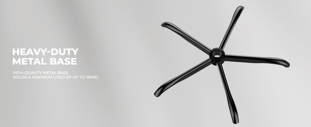 Gaming Chair with Massage and Ergonomic Design - Black/White