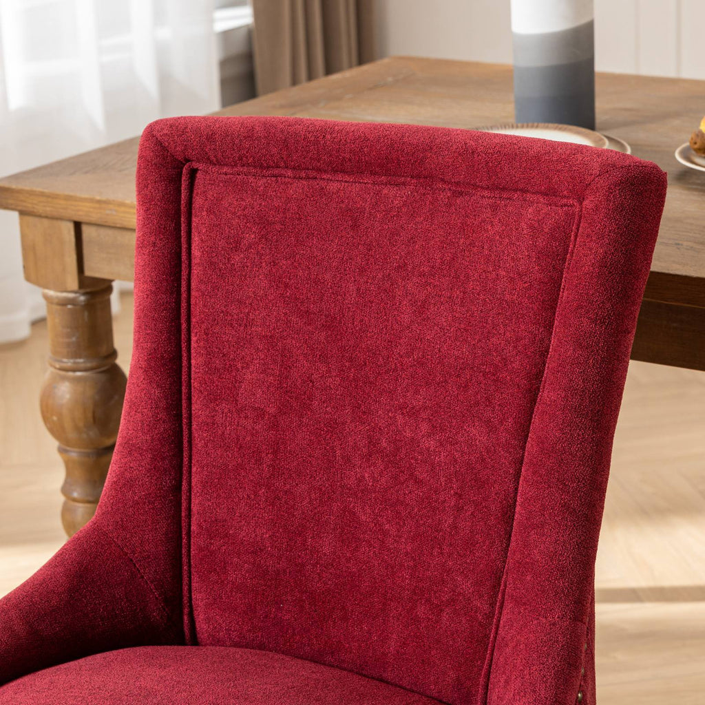 Ultra Side Dining Chair Set with Solid Wood Legs - Multiple Colors