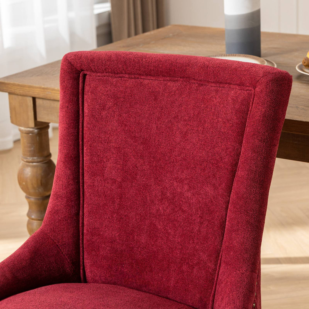 Ultra Side Dining Chair Set with Solid Wood Legs - Multiple Colors