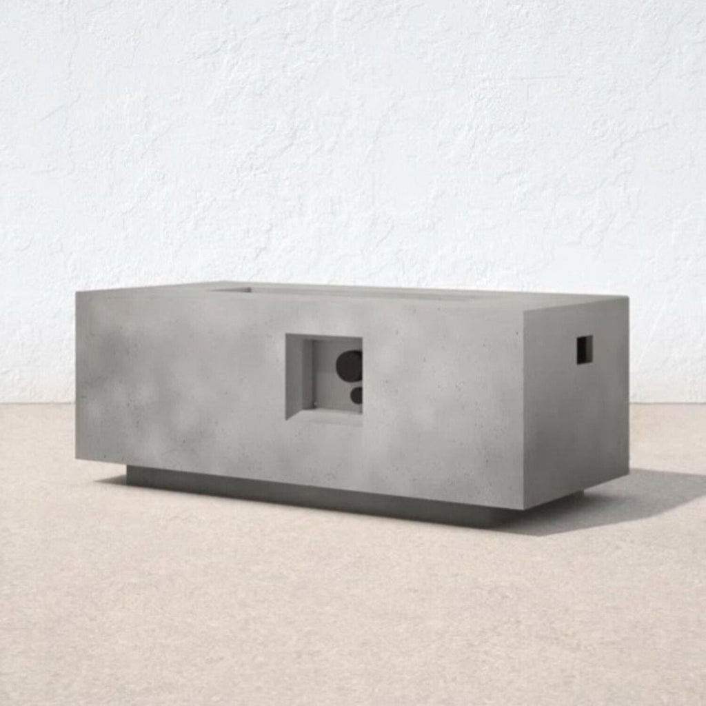 Propane Outdoor Durable Fire Pit Table with 50,000 BTU Output - Gray