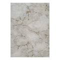 Geometric Area Rug with 3D Effect - Ivory / Gray