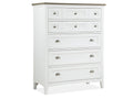Heron Cove - Two Tone Drawer Chest - Chalk White And Dovetail Gray