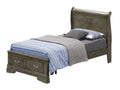 Upholstered Panel Sleigh Storage Bed with Dove Tail Drawers - Multiple Colors