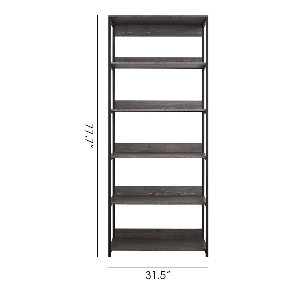 Gray Walk-In Closet Wardrobe with 5-Shelf Modular Construction