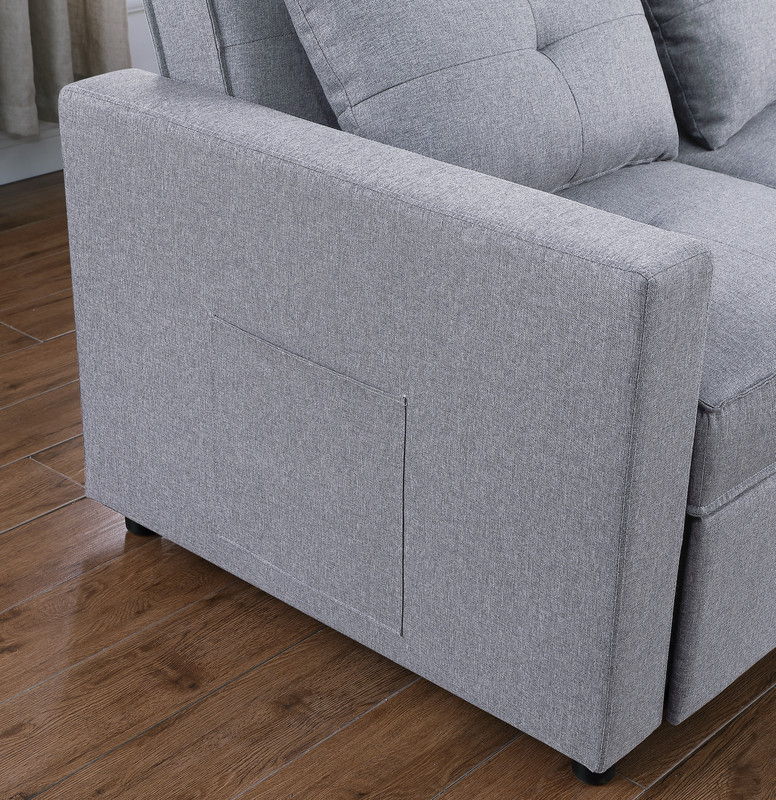 Zoey Convertible Sleeper Chair With Side Pocket