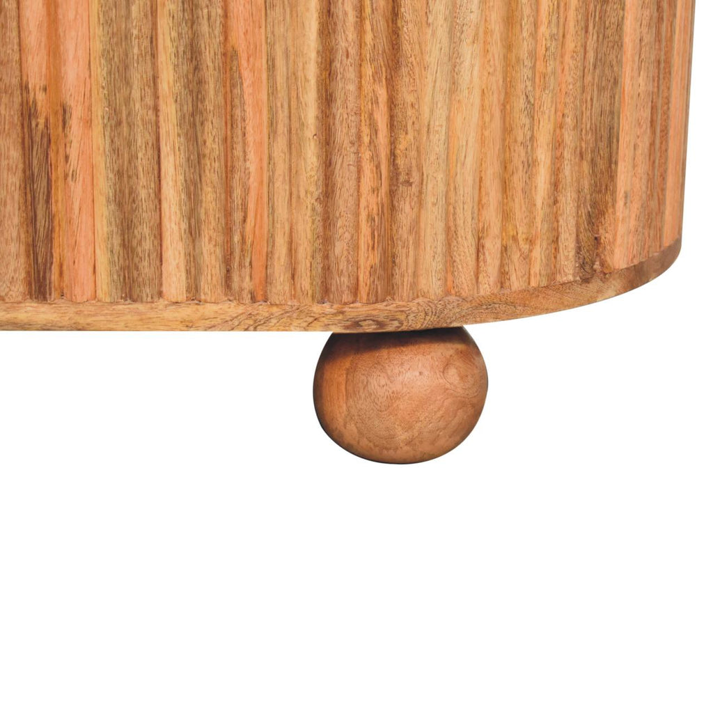 Solid Wood Soba Ball Lid-Up Coffee Table with Discreet Storage - Natural Oak-ish