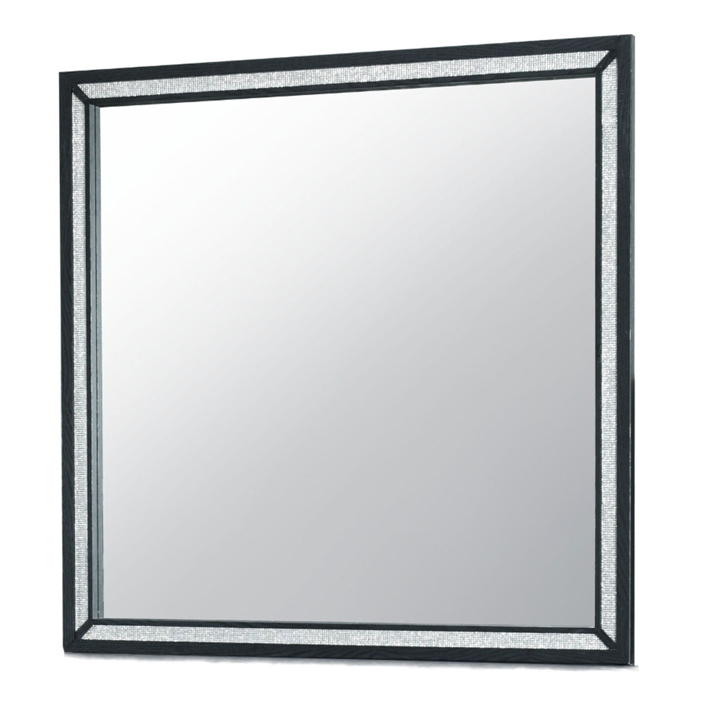 Black Modern Mirror with Large Scale - Carlos