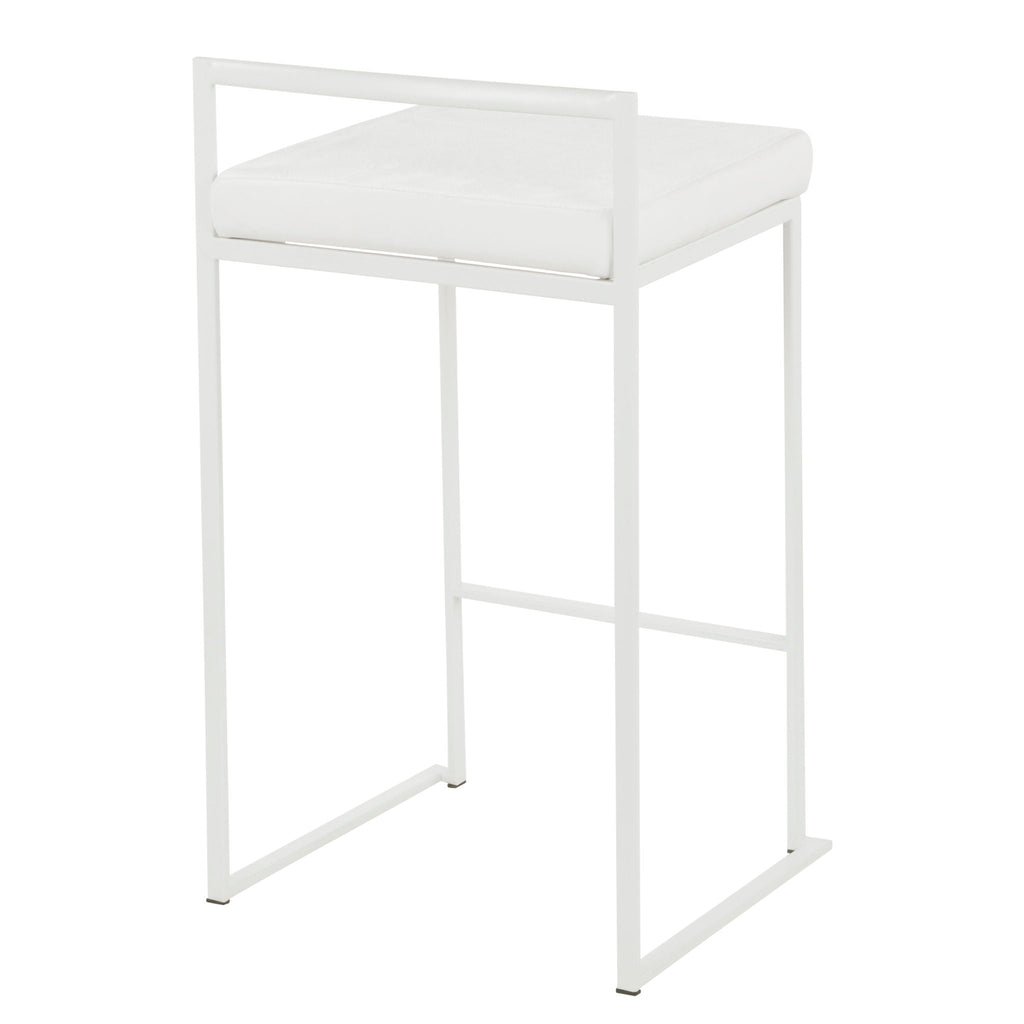 Stackable Counter Stool with Padded Comfort Seat - Multiple Colors