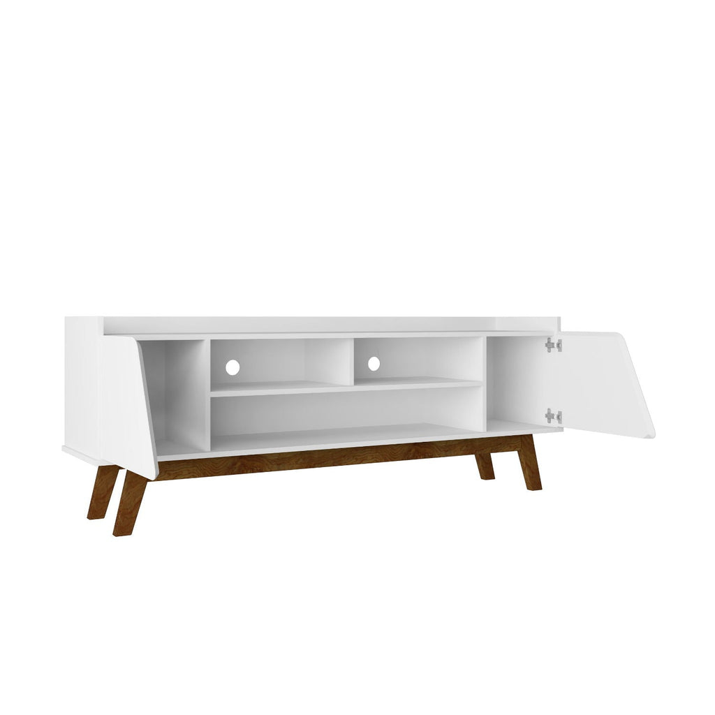 TV Stand with 5 Shelves and Soft Close Doors - Multiple Colors
