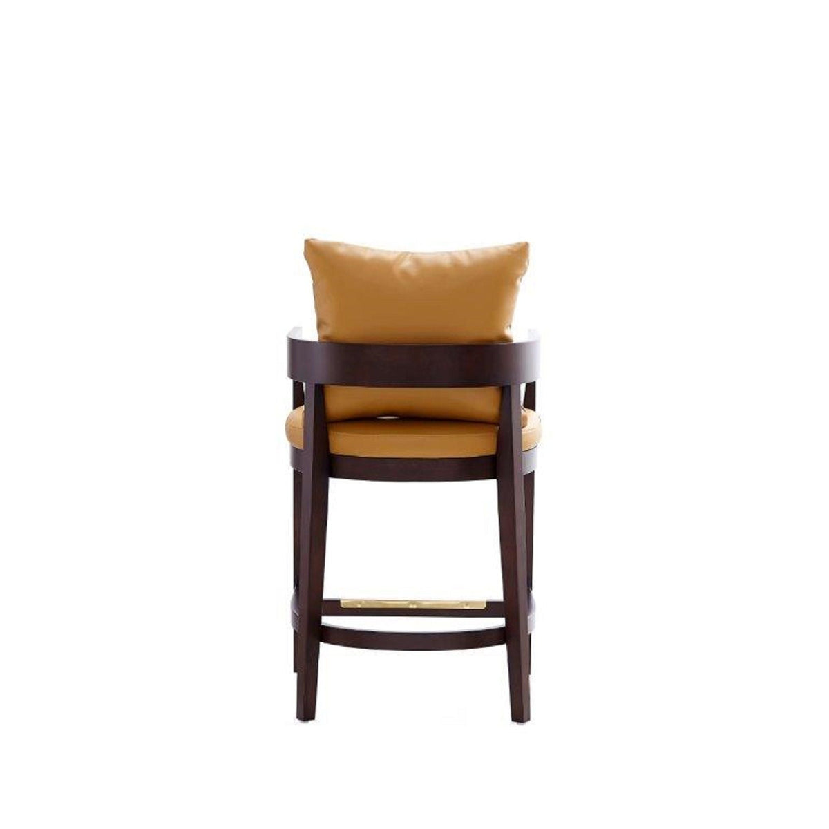 Mid-Century Modern Counter Stool with Upholstered Seat - Multiple Colors