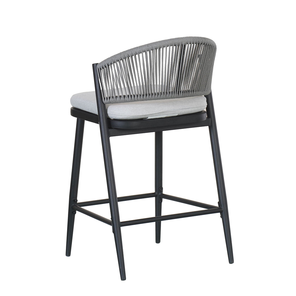 Outdoor 26" Counter Height Metal Frame Counter Stools