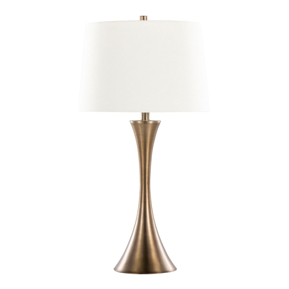 Contemporary Elegant Table Lamp Set with 3-Way Switch - Pearl Silver or Bronze