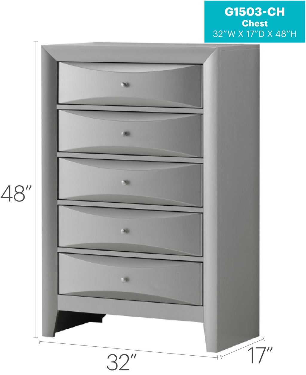 Accent Chest with Molded Resin Drawers - Multiple Colors