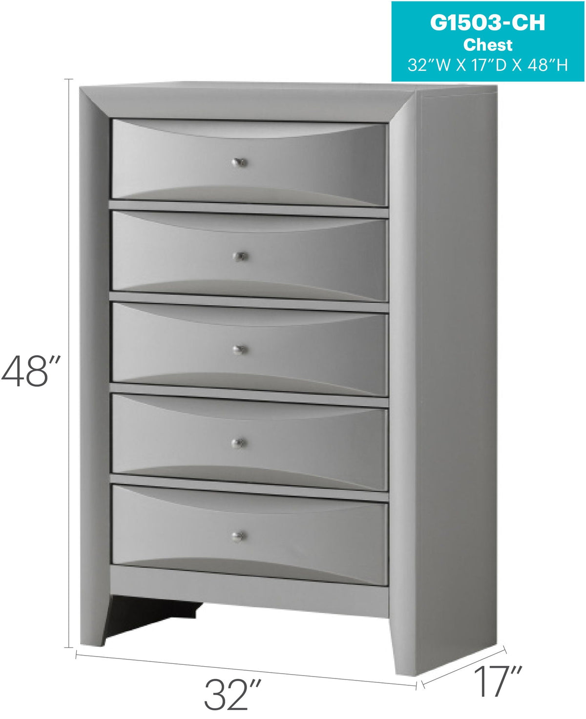 Accent Chest with Molded Resin Drawers - Multiple Colors