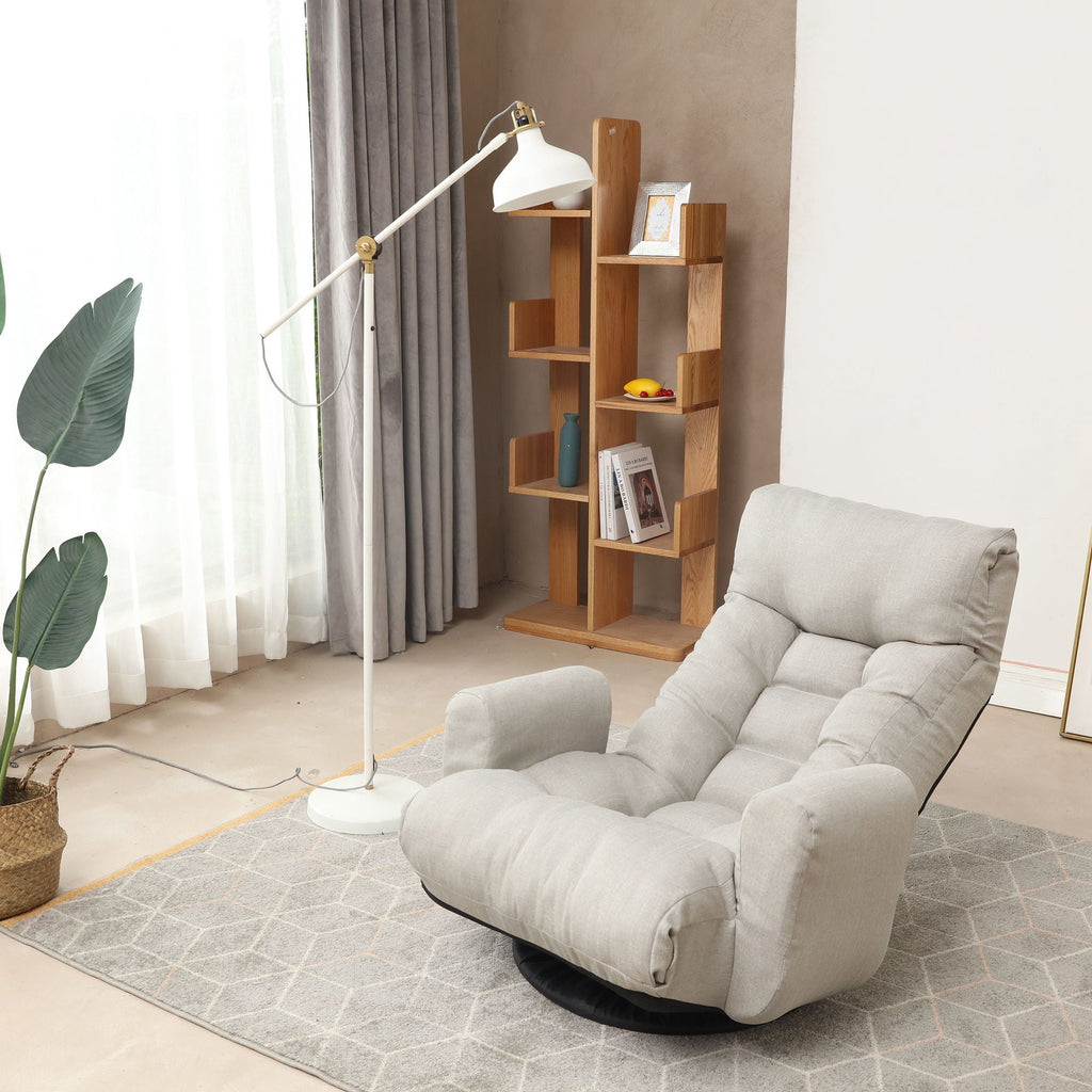 Modern With Metal Frame Swivel Game Lounge Chair With Adjustable Headrest