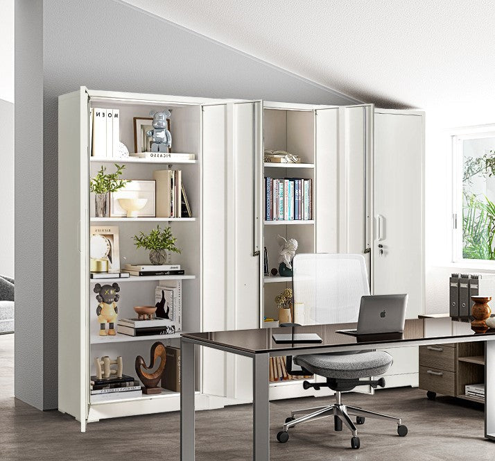 71" Metal Storage Cabinet with Locking Doors and Adjustable Shelves