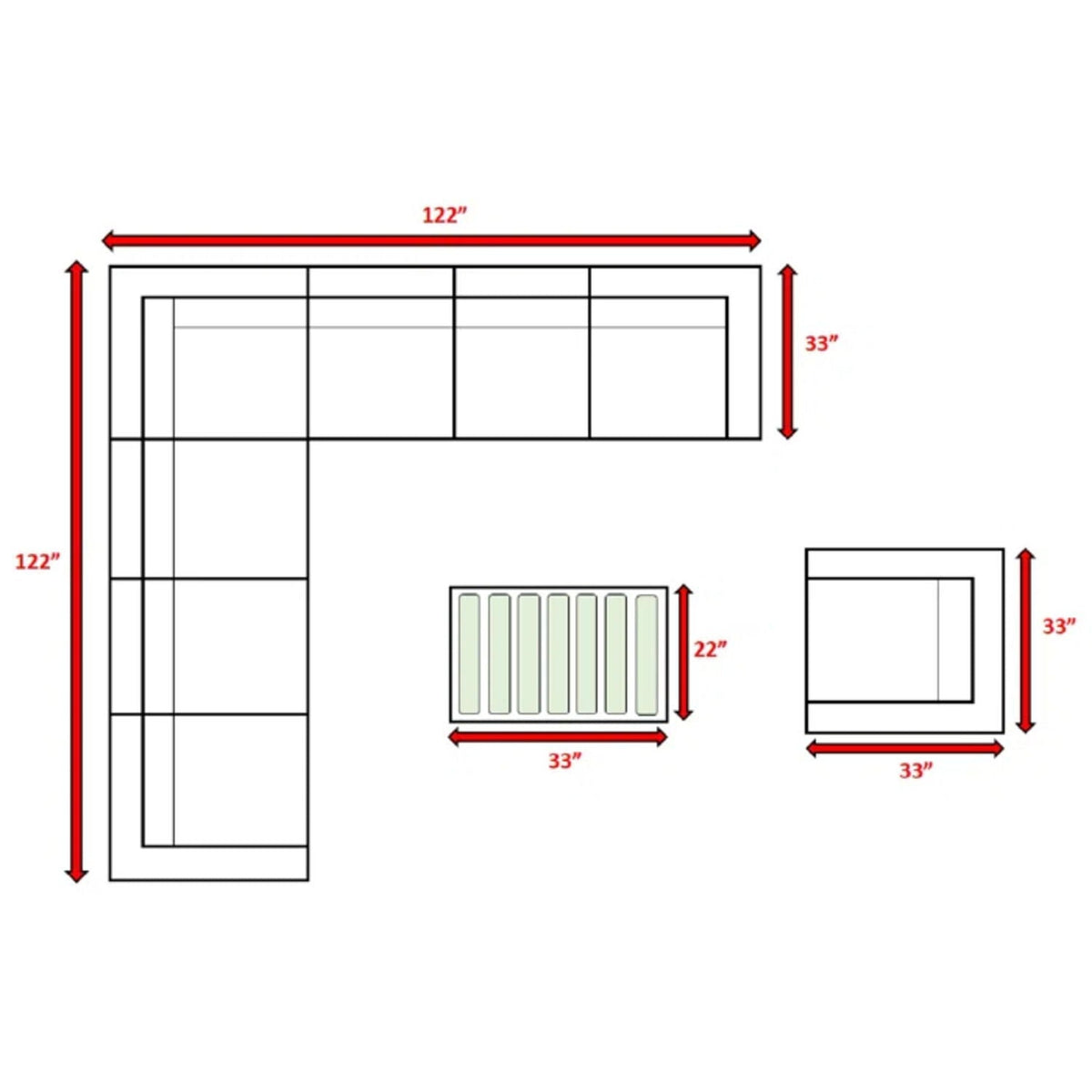 Stylish Sofa Seating Group With Cushions - Multiple Set Options, Dark Gray, Gray, or Dark Brown