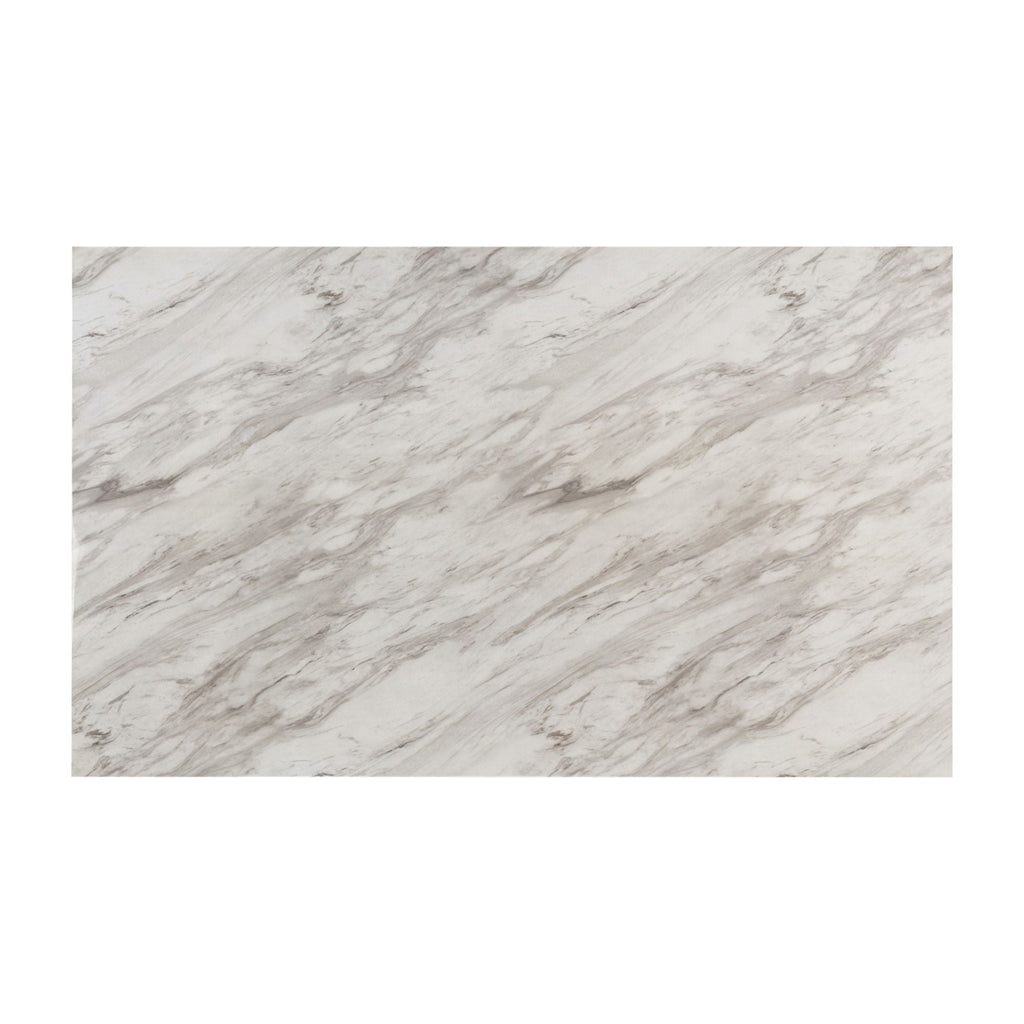 Sheena Dining Table with Faux Marble Top - White or Gray